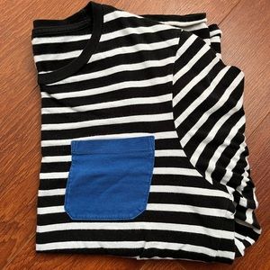 ASOS stripped long sleeve w/ blue pocket